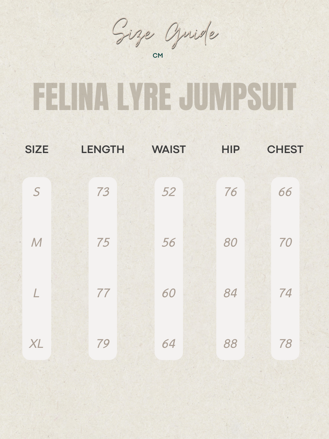 FELINA LYRE JUMPSUIT