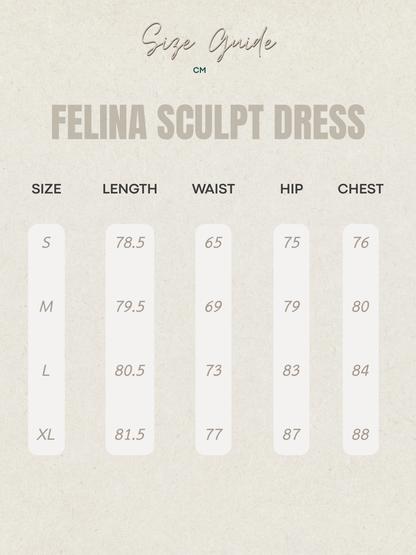 FELINA SCULPT DRESS
