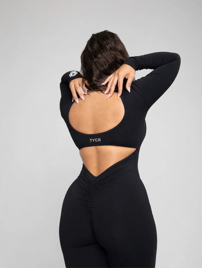Black bodysuit - back