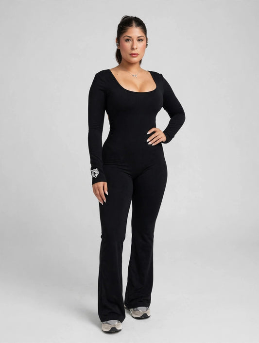 Black bodysuit - front