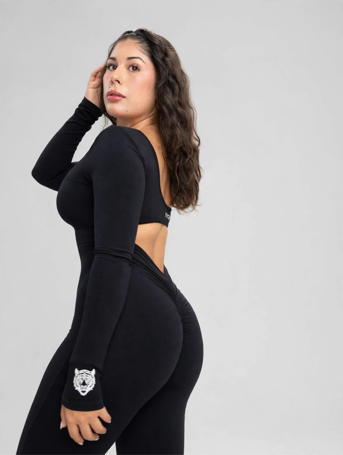 Black bodysuit - side back