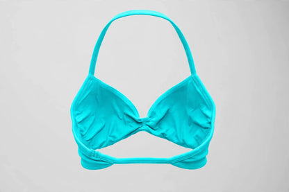 FELINA INFINITY TOP - Neon Cyan - Back