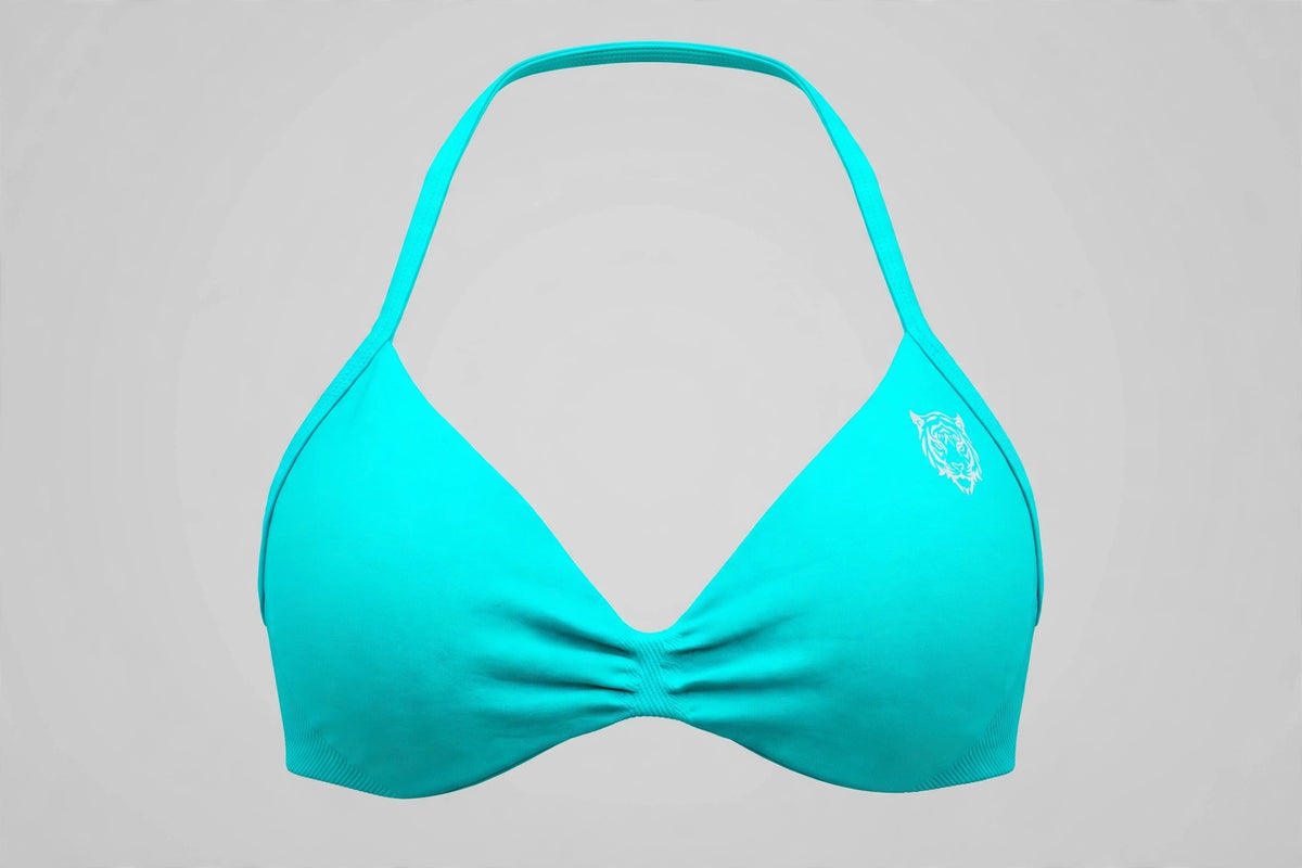 FELINA INFINITY TOP - Neon Cyan - Front